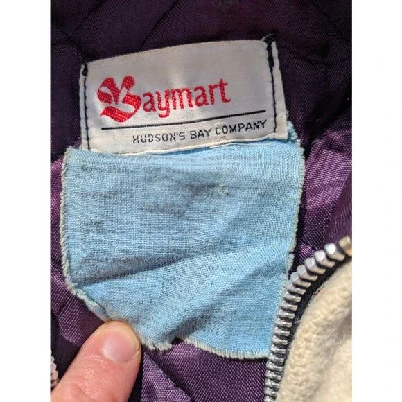 Vintage Hudson's Bay Wool Children's / Kids Parka Coat - "Baymart" 1970s Sz 8-10 - Picture 14 of 14